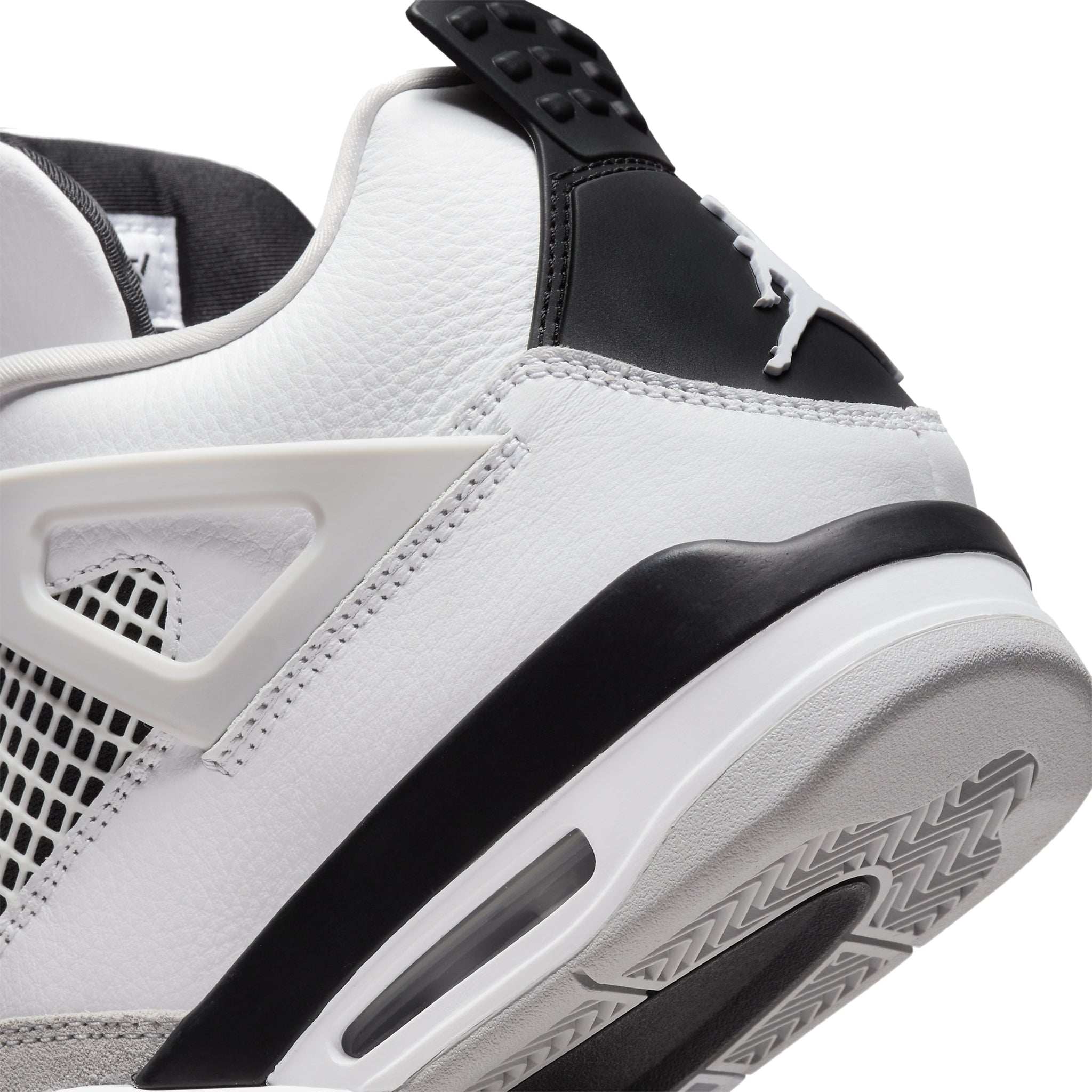 Logo view of Air Jordan 4 Retro Military Black DH6927-111